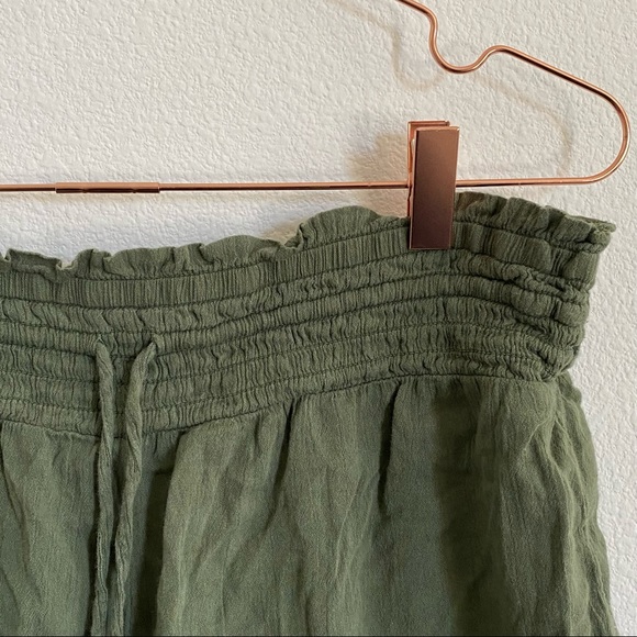 Aerie Hunter Green Cotton Viscose Elastic Shorts - M - EUC - Picture 3 of 7